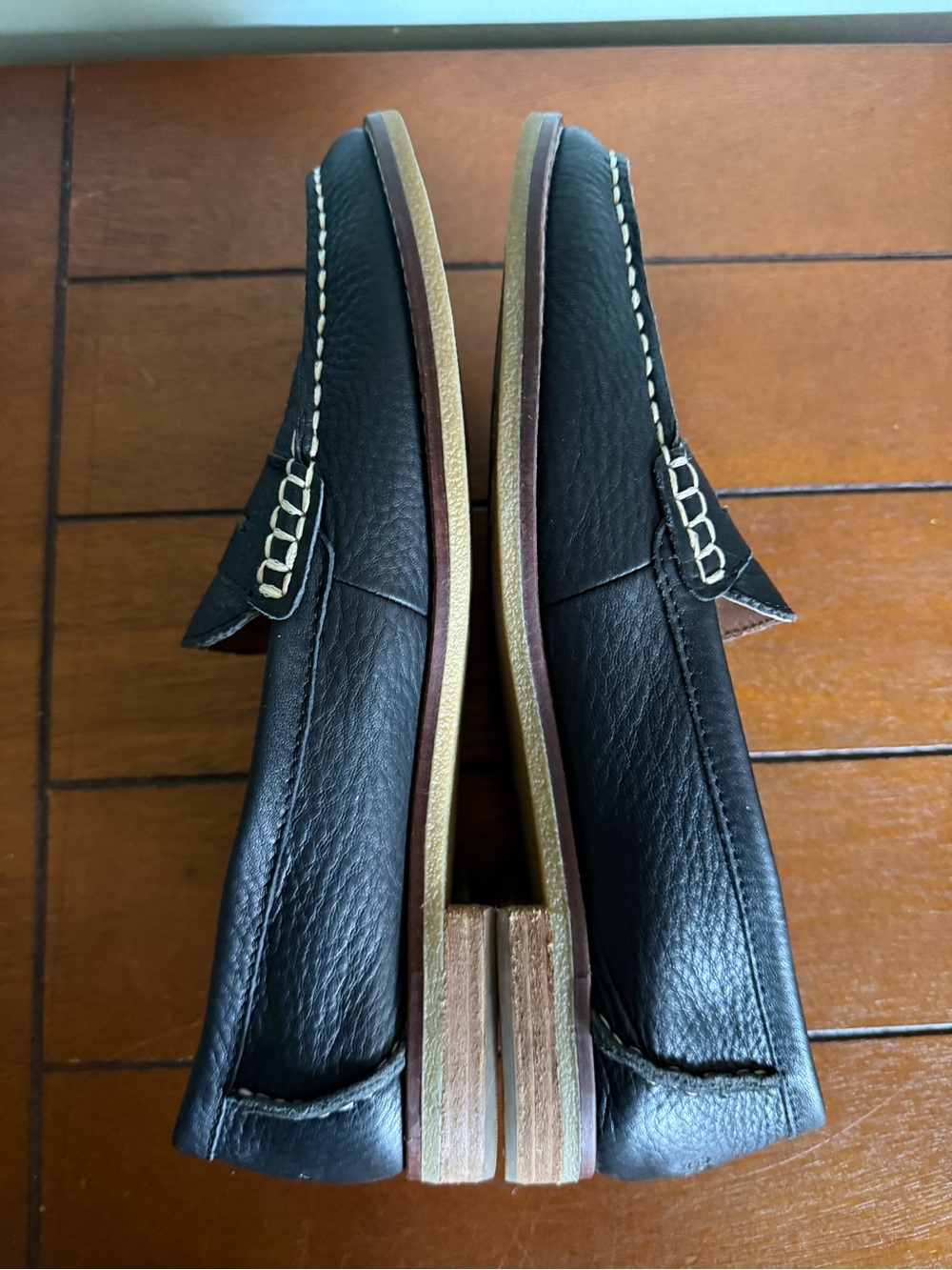 Sperry Women’s Black Leather Seaport Penny Loafer Size 9.5 - Picture 7 of 8